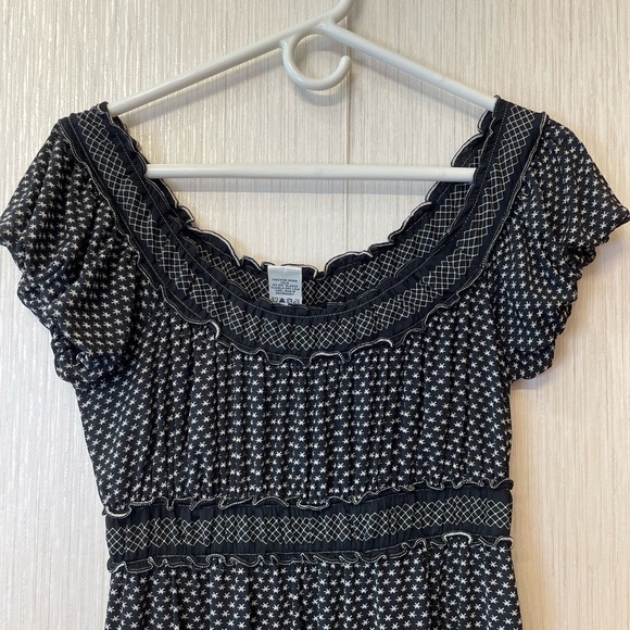 Max Studio Babydoll Dress Y2K Style Black Size Small - Picture 3 of 6